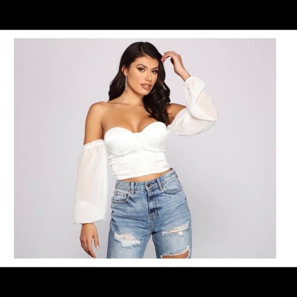 Windsor Off shoulder top - MEDIUM - Picture 2 of 2
